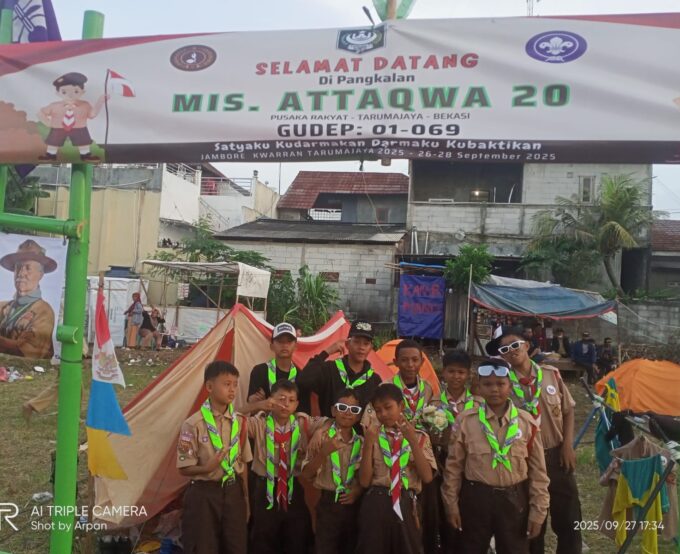MI Attaqwa 20 Mengukir Jejak di Jambore Ranting Tarumajaya 2025
